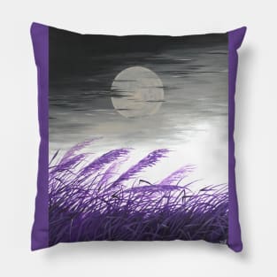 Purple Reeds Pillow