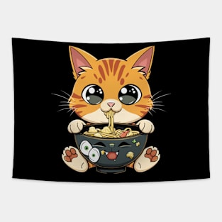 Cat Ramen Creations Tapestry