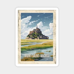 Affiche Mont Saint-Michel - France Magnet