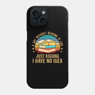 Book Reading Lover Bookworm Librarian Book Reader Boys Girls Phone Case