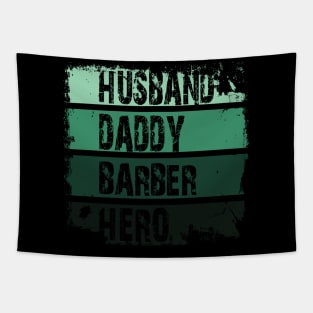 husband daddy barber hero Tapestry