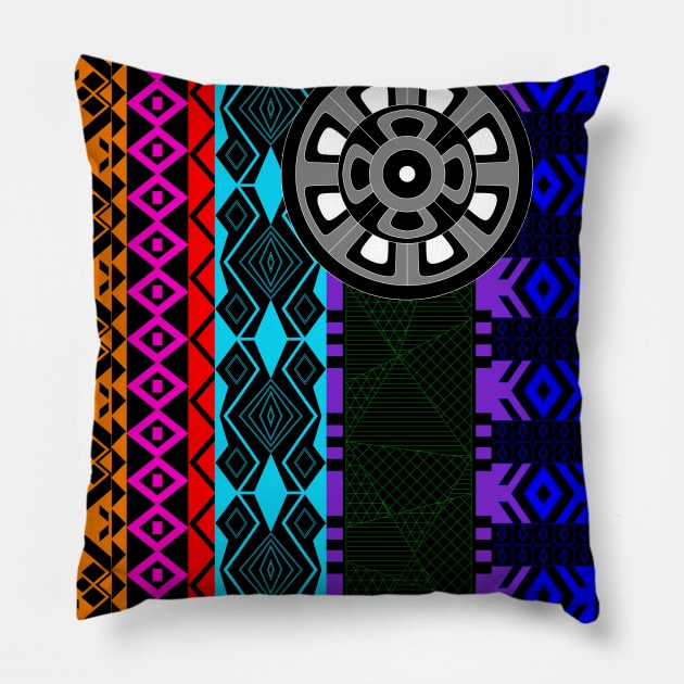 Geometry from imagination mandala pattern Pillow by jorge_lebeau