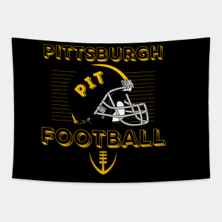 Pittsburgh Football Vintage Style Tapestry