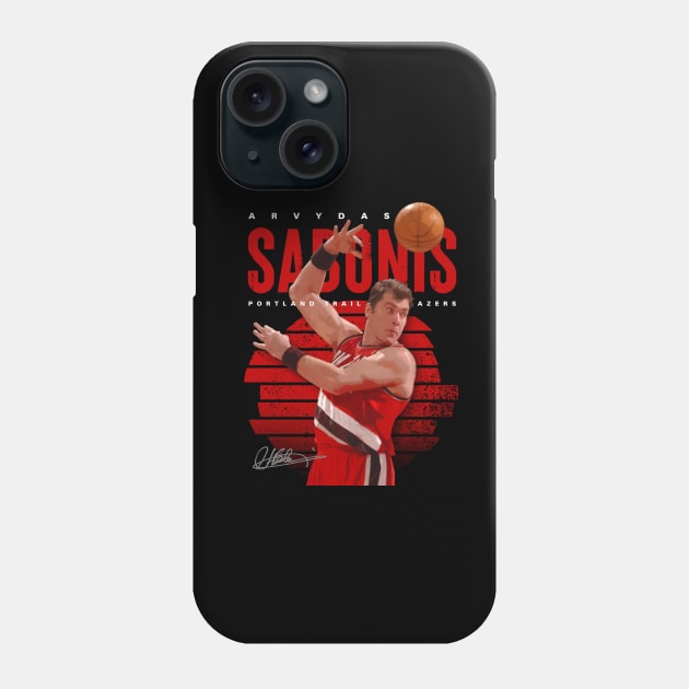 Arvydas Sabonis Phone Case by Juantamad