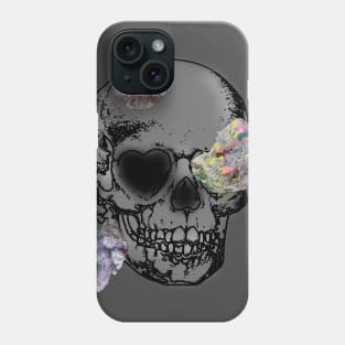 crystal skull Phone Case