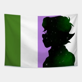 Galaxy Pidge Genderqueer Pride Tapestry