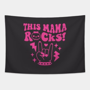 This Mama Rocks Rock And Roll Mom Tapestry