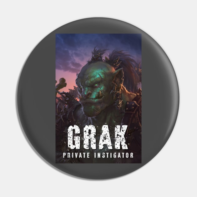 Grak: Private Instigator Pin by Joseph J Bailey Author Designs