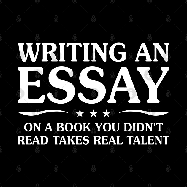 Writing An Essay On A Book You Didn't Read by Murder By Text