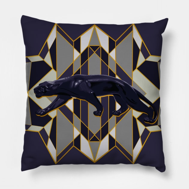 Black panther Pillow by Mimie20