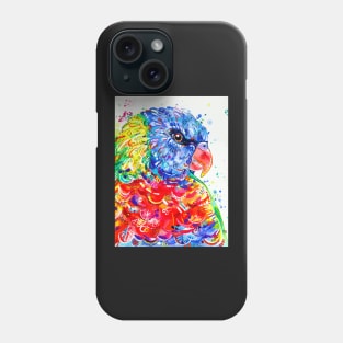 Rainbow Lorikeet Painting Phone Case