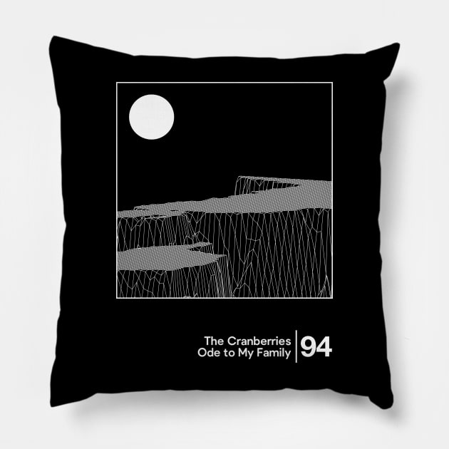 The Cranberries - Ode to My Family / Minimalist Graphic Design Pillow by saudade