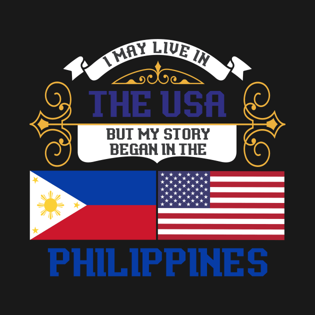 American Filipino Pinoy Gift USA Philippines by shirtsyoulike