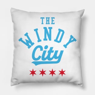 Chicago Windy City Baseball Fan Tee: Wave Your Flag for Chi-Town's Finest! Pillow