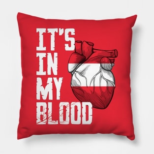 Austria it's in my Blood Pillow