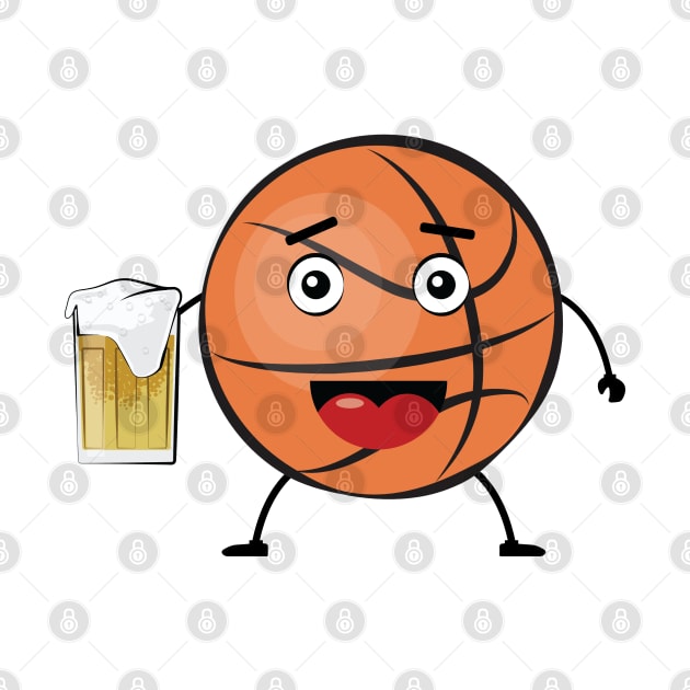 Drinking Basketball Ball - Funny by DesignWood-Sport