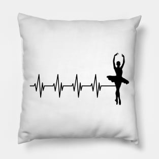 ballet heartbeat Pillow