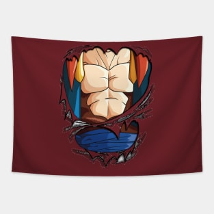 Gogueta vegeta goku Chest Dragon ball Super Tapestry