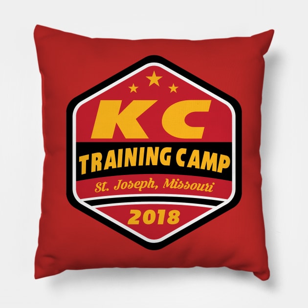 Football TRAINING CAMP St. Joseph Missouri Pillow by OffesniveLine