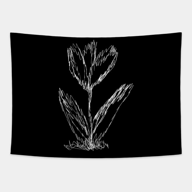 Scribble Floral Tapestry by Fandie