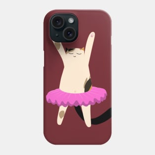 Calico cat dancing Phone Case