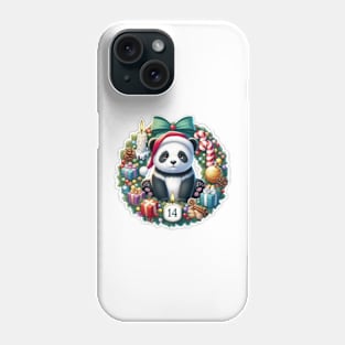 Panda merry christmas Phone Case