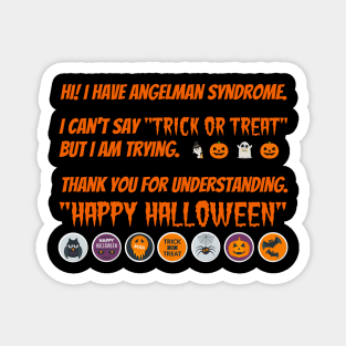 Happy Halloween - Angelman Syndrome Magnet