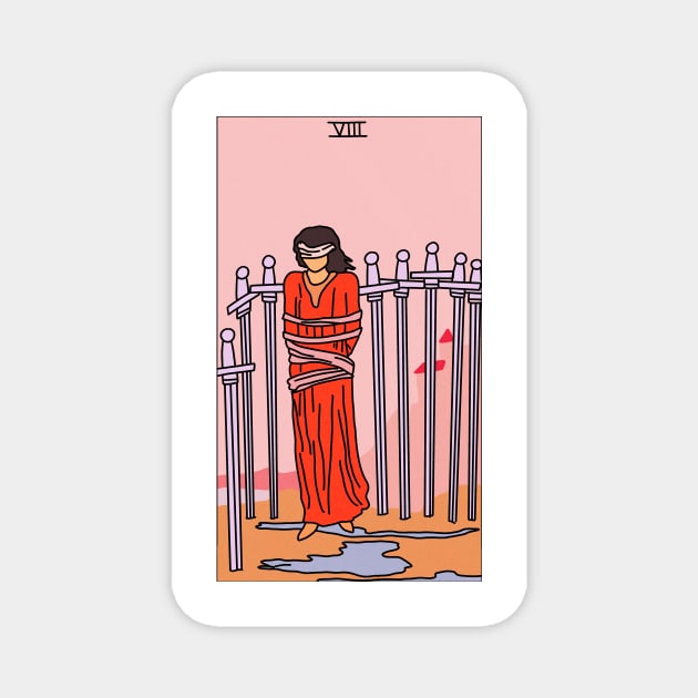 8 of Swords Magnet by ThingRubyDoes