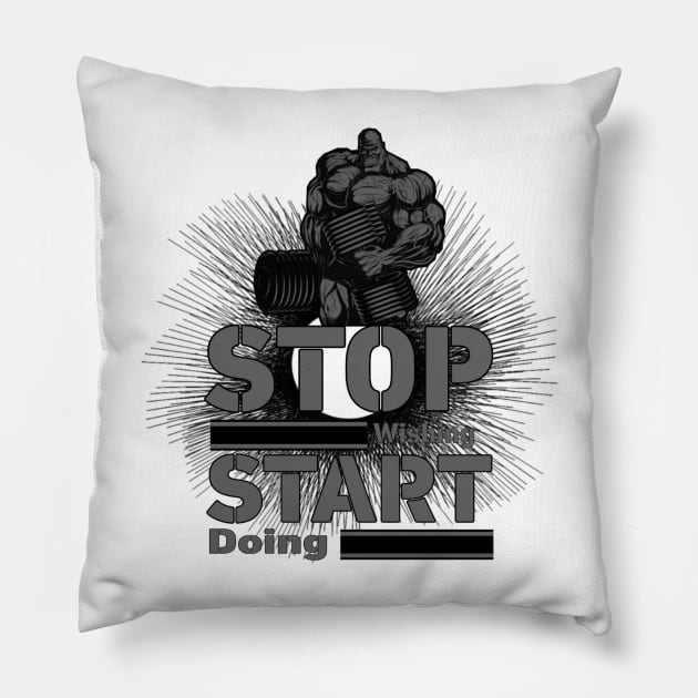 Stop Wishing Pillow by American Phoenix 