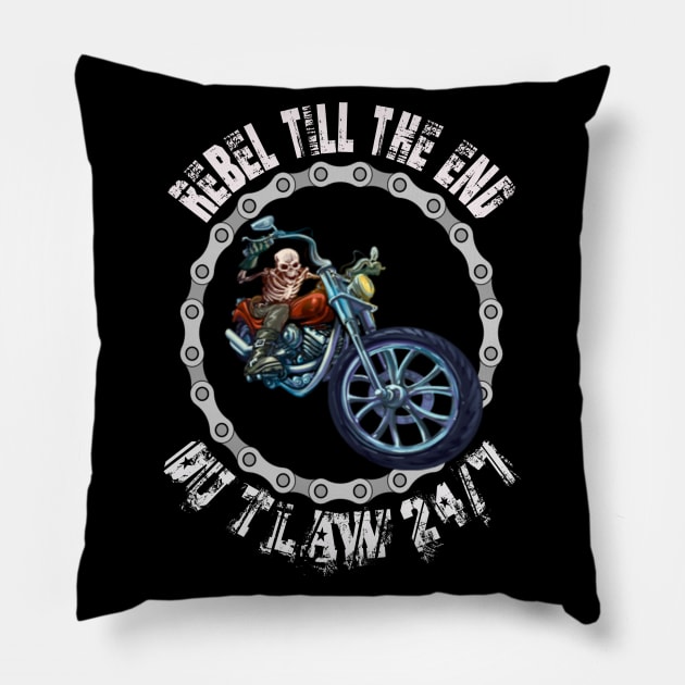 REBEL OUTLAW 2 Pillow by BIG DAWG APPAREL