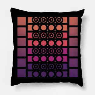 “Dimensional Alignment” - V.5 Orange/Purple - (Geometric Art) (Dimensions) - Doc Labs Pillow