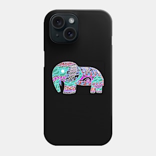 floral totonac elephant in ecopop arts Phone Case