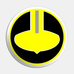 Time Yellow Badge Pin