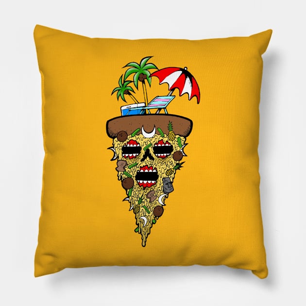 HAWAIIAN Collectible Poison Pizza Pillow by POISON PIZZA SB
