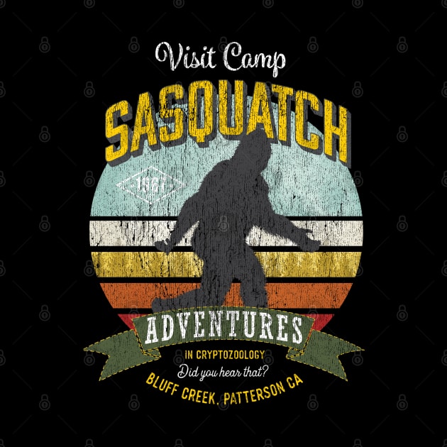 Visit Camp Sasquatch - Funny Big Foot TDesign by Vector Deluxe