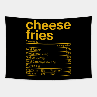 Cheese Fries Nutrition Fact  Give your design a name! Tapestry