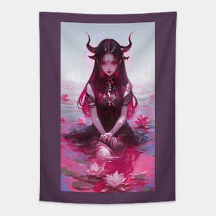 Lotus Demon Tapestry