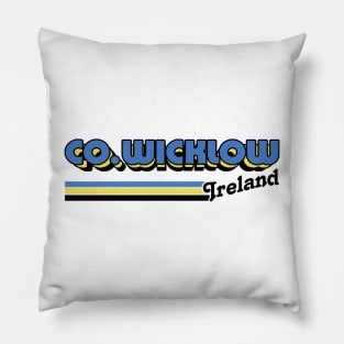 County Wicklow / Irish Retro County Pride Design Pillow