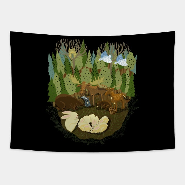 Warren Peace Forest Tapestry by BullShirtCo