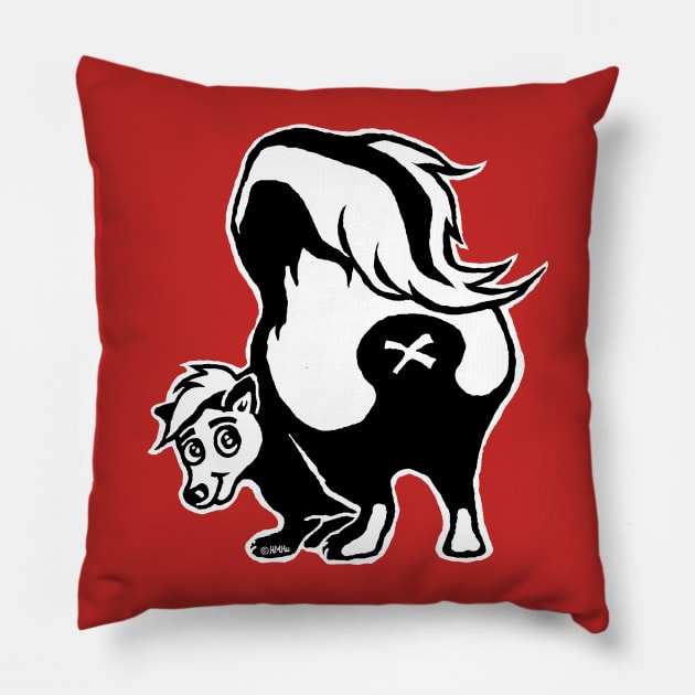 Skunk Pillow by NewSignCreation