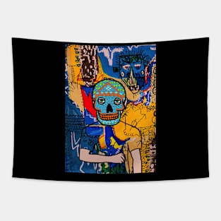 Captivating MaleMask NFT - Explore the Streets with MexicanEye Color and GreenSkin Color Tapestry