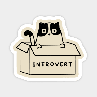 Cat Introvert Magnet