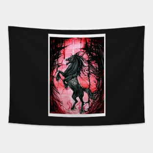 Dark Unicorn Tapestry