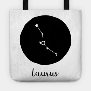 Taurus Zodiac Constellation Astrological Sign Celestial Art Tote