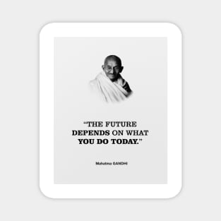 Mahatma Gandhi Success Quote Magnet