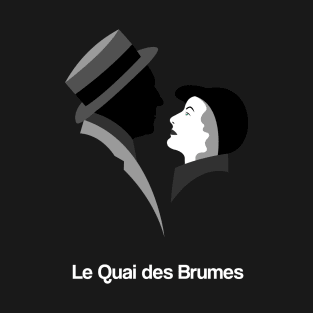 Le Quai des Brumes Minimal Movie Fan Art Jean Gabin Michèle Morgan 30s T-Shirt