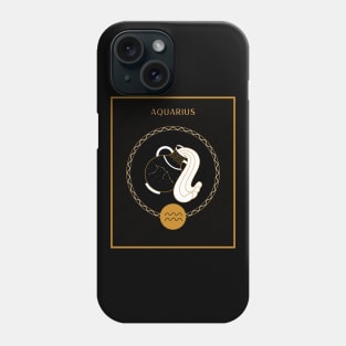 Aquarius Zodiac Sign Phone Case