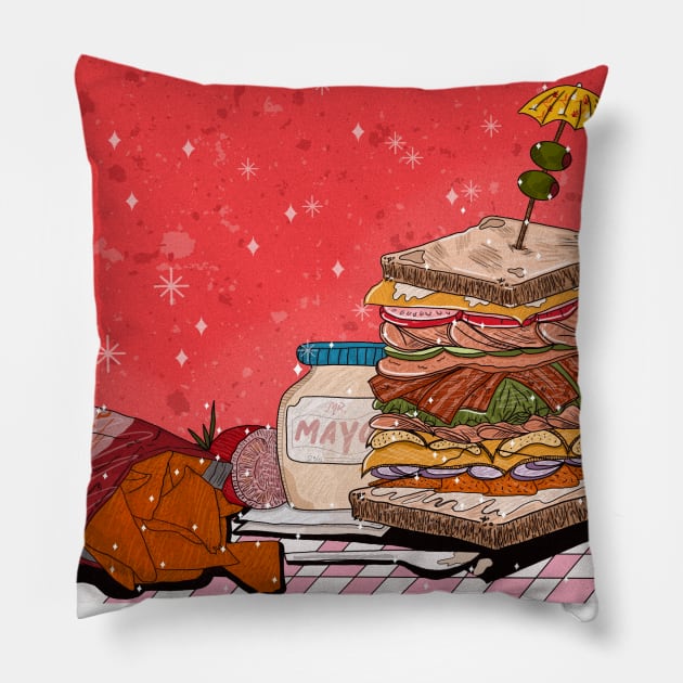 A 16  Layer Lunch Pillow by DejaDoodlesArt