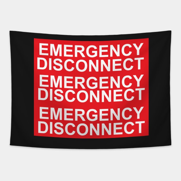 Emergency Disconnect Labels For Electrical Services Tapestry by MVdirector