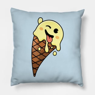 Wink ice cream emotes Pillow